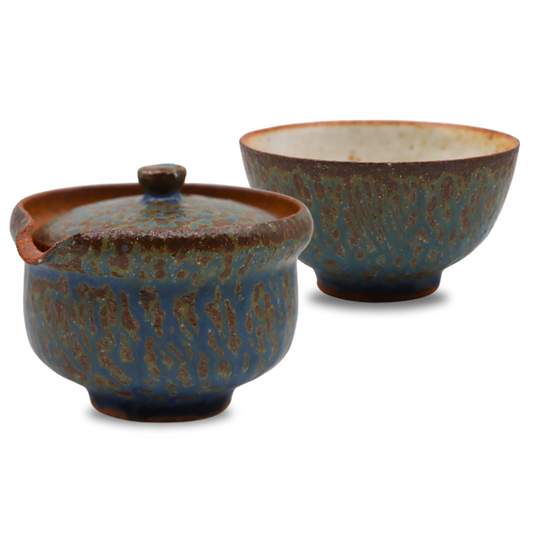 Dancak Shiboridashi Set blau/braun (180 ml)