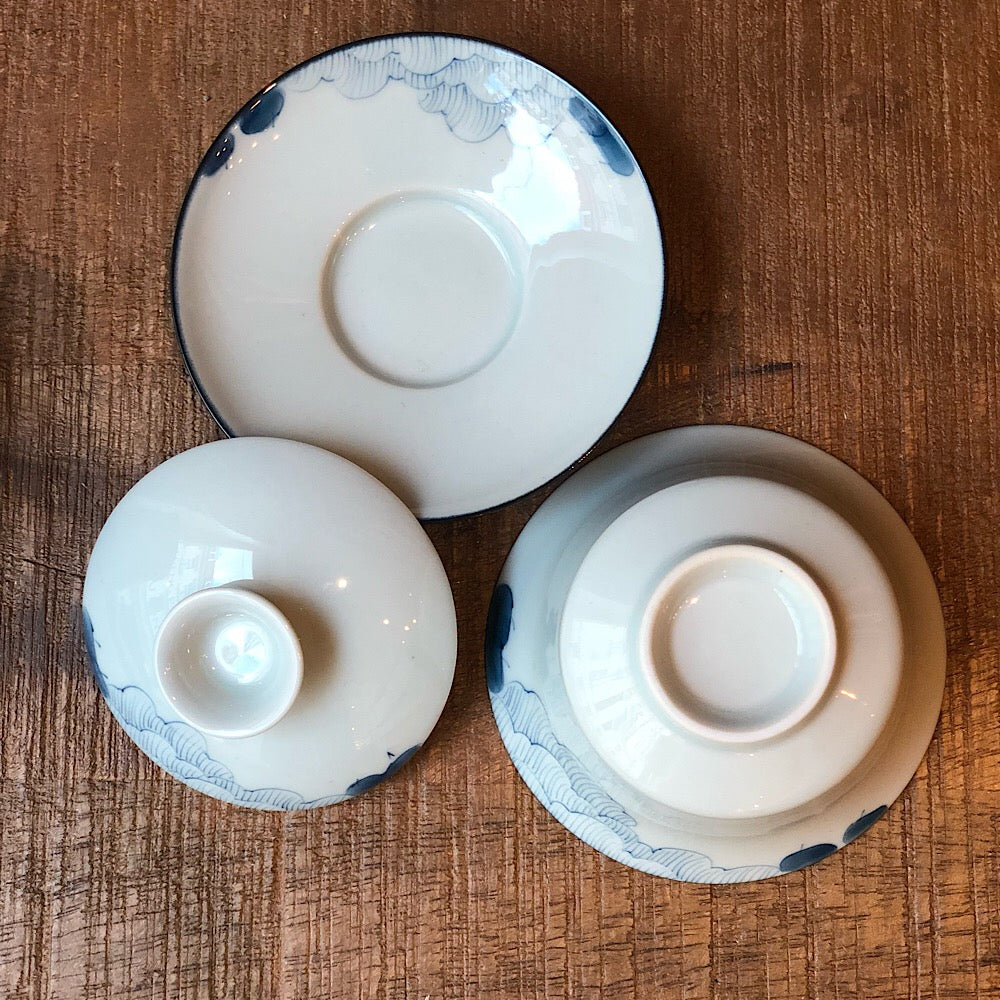 Porzellan Gaiwan in weiß