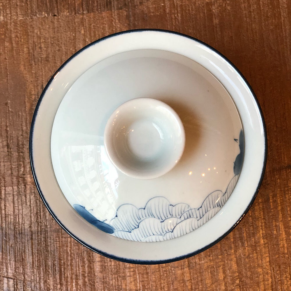 Porzellan Gaiwan in weiß