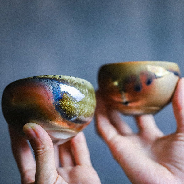 Tasses à thé cuites au four à bois par Zhiming Xie (30-50 ml)