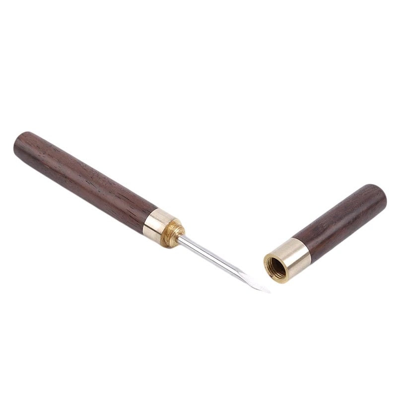 Hrippy Couteau à Thé En Bois De Santal Et Acier Inoxydable - Outil Pour Gâteaux De Thé Pu'er Compressés