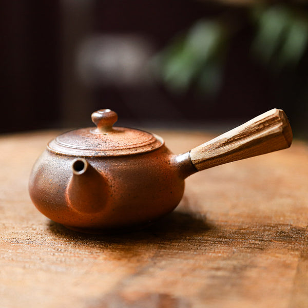 Hanka Vrbicová Kyusu avec manche en bois marron (80 ml)